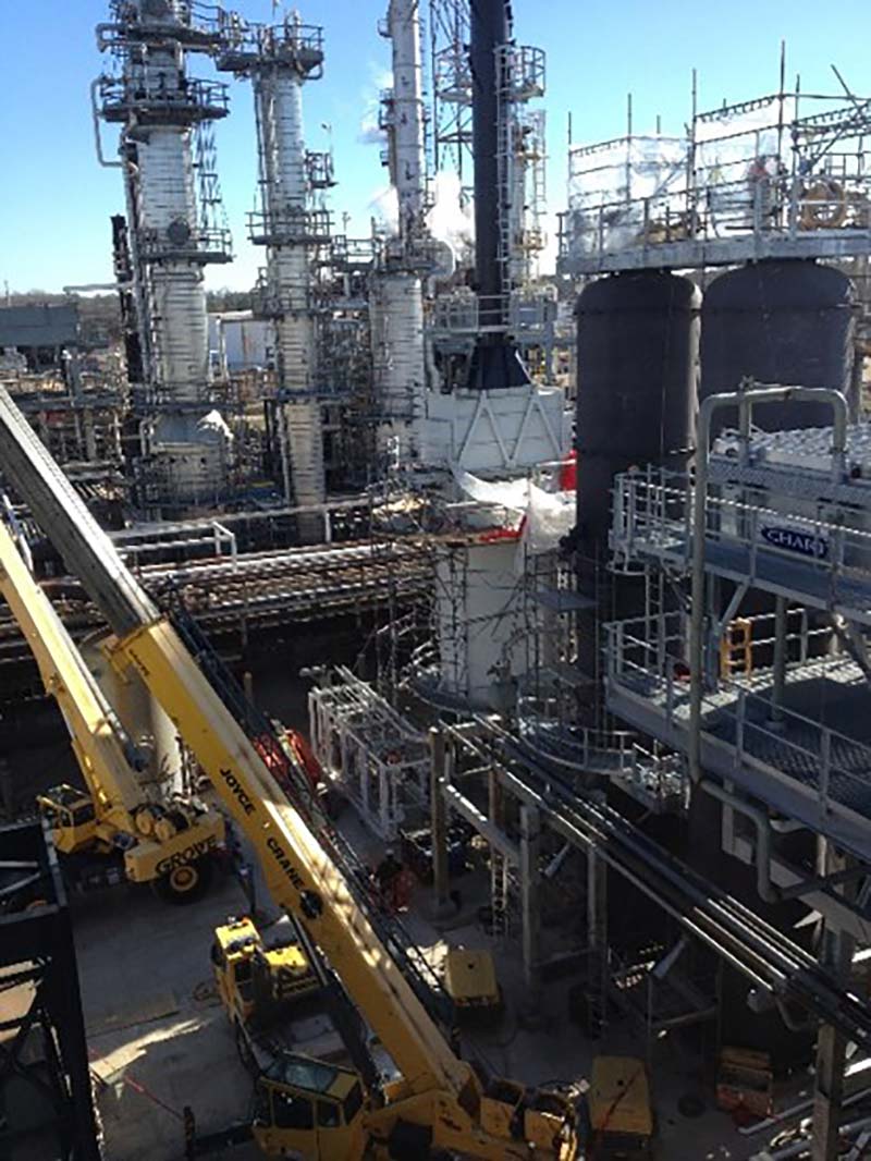 KP Engineering's construction of a refinery expansion