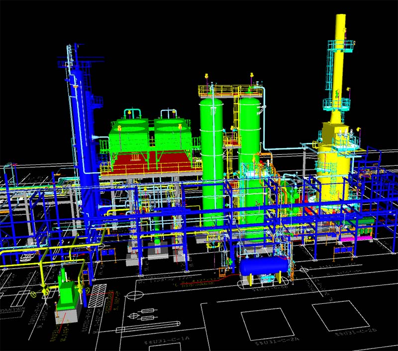 KP Engineering design of improved diesel storage tanks and distillation units