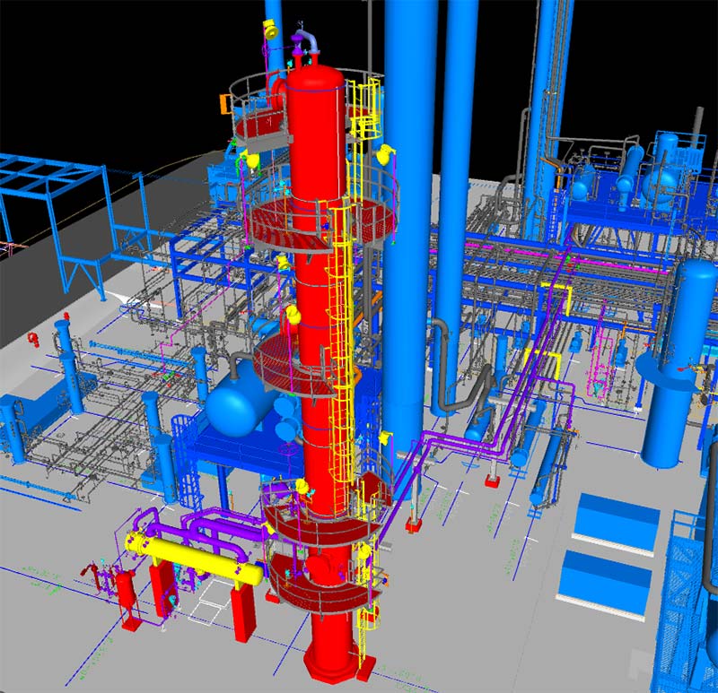 This naphtha hydrotreater was designed by KP Engineering to increase unit capacity.